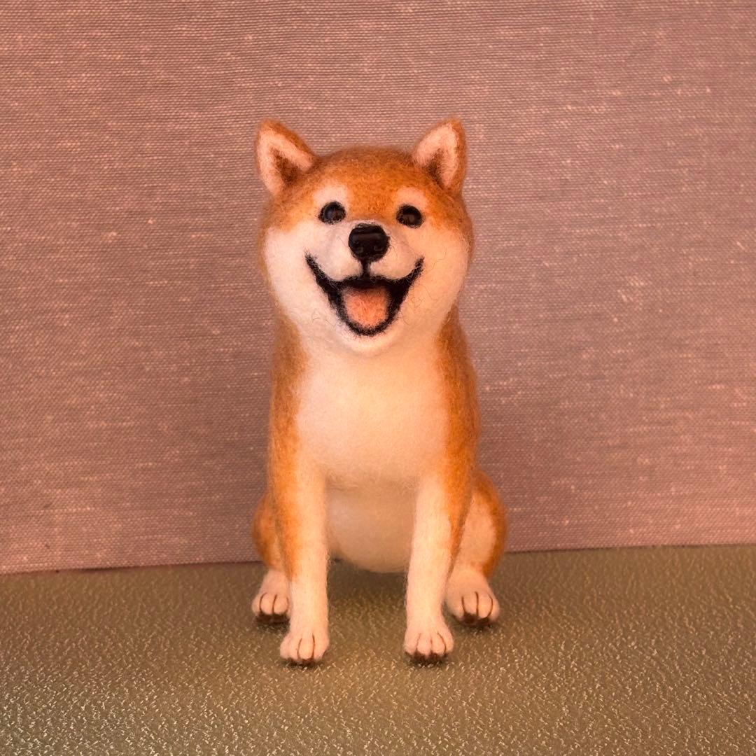 柴犬　羊毛フェルト　ハンドメイド　No.105