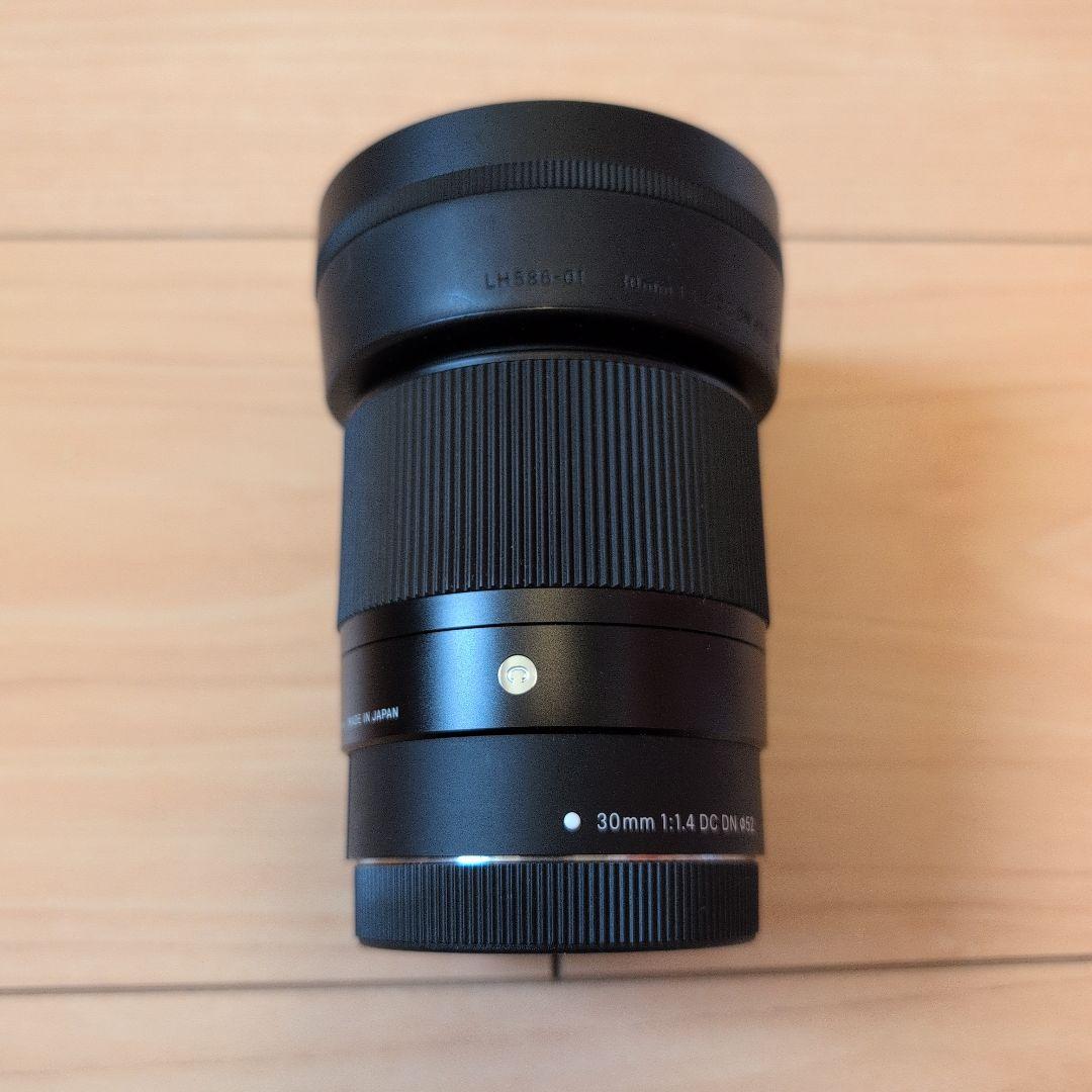 SIGMA 30mm F1.4 DC DN レンズ レンズフィルター付き