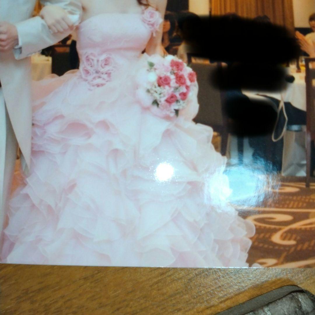 ウェディングドレス　カラードレス　ピンク　プリンセス