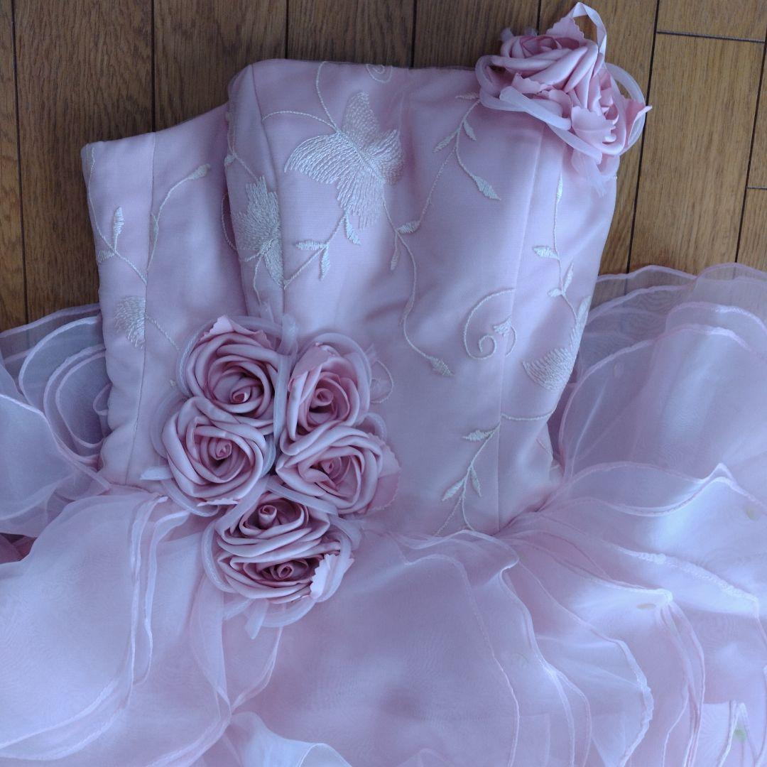 ウェディングドレス　カラードレス　ピンク　プリンセス