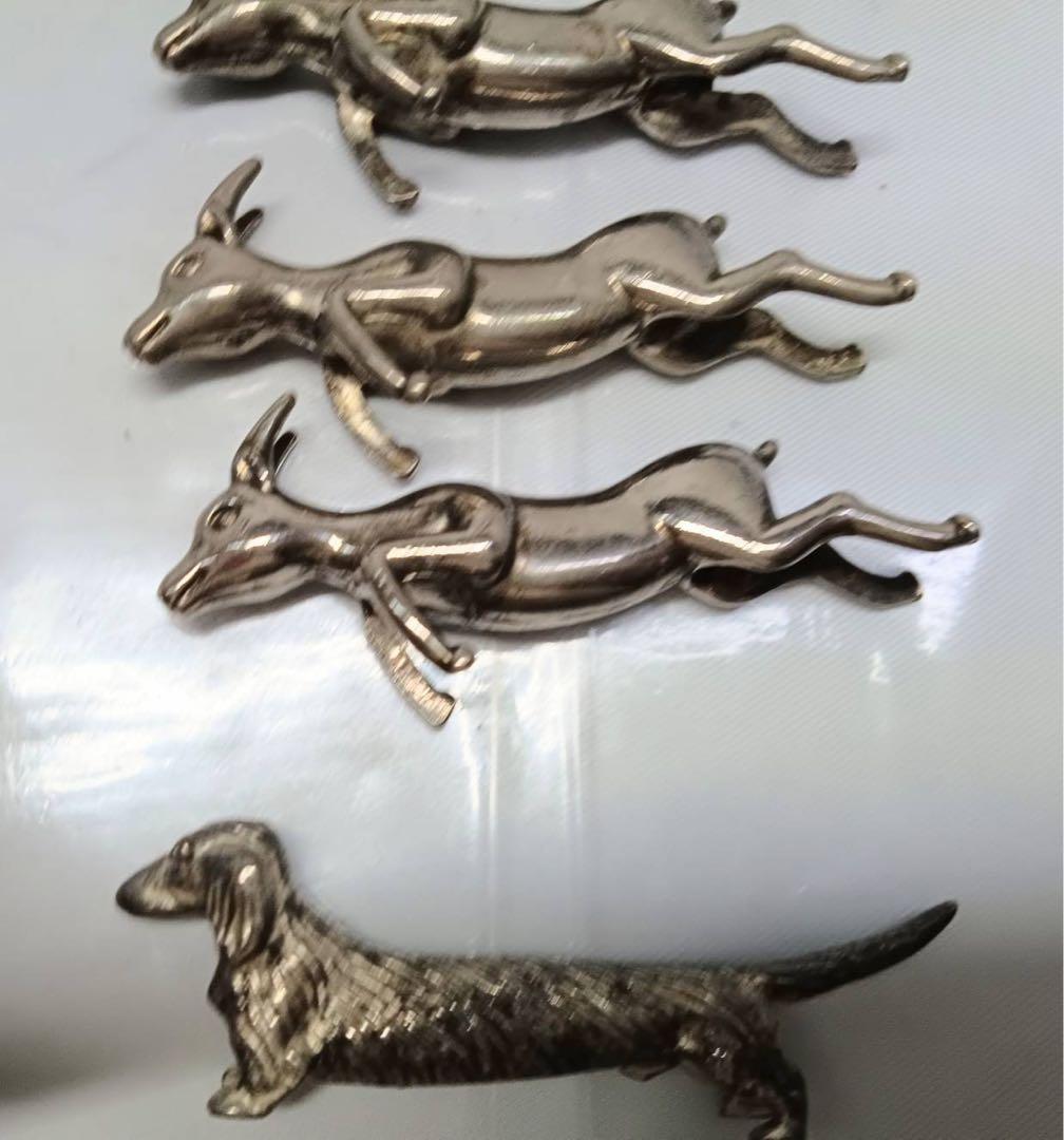 箸置き 馬 犬 兎 カンガルー アンティーク8点 インテリア 置物