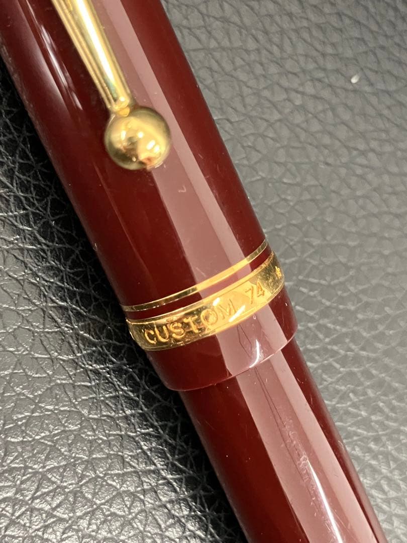 値下げ！美品　パイロット 万年筆 カスタム74 ペン先14Ｋ 14金