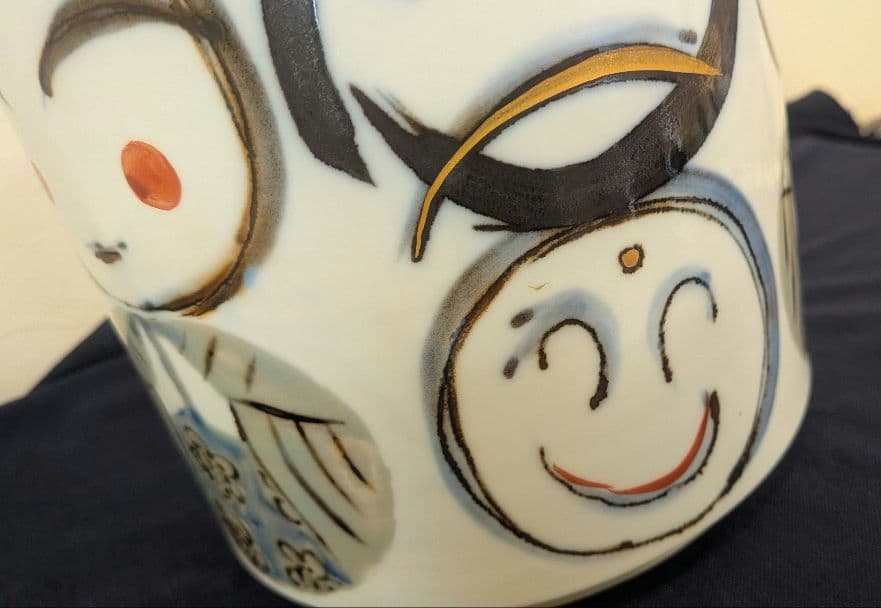 『こども』水指　たくま作　茶道具　伊万里　水差し 池田拓磨