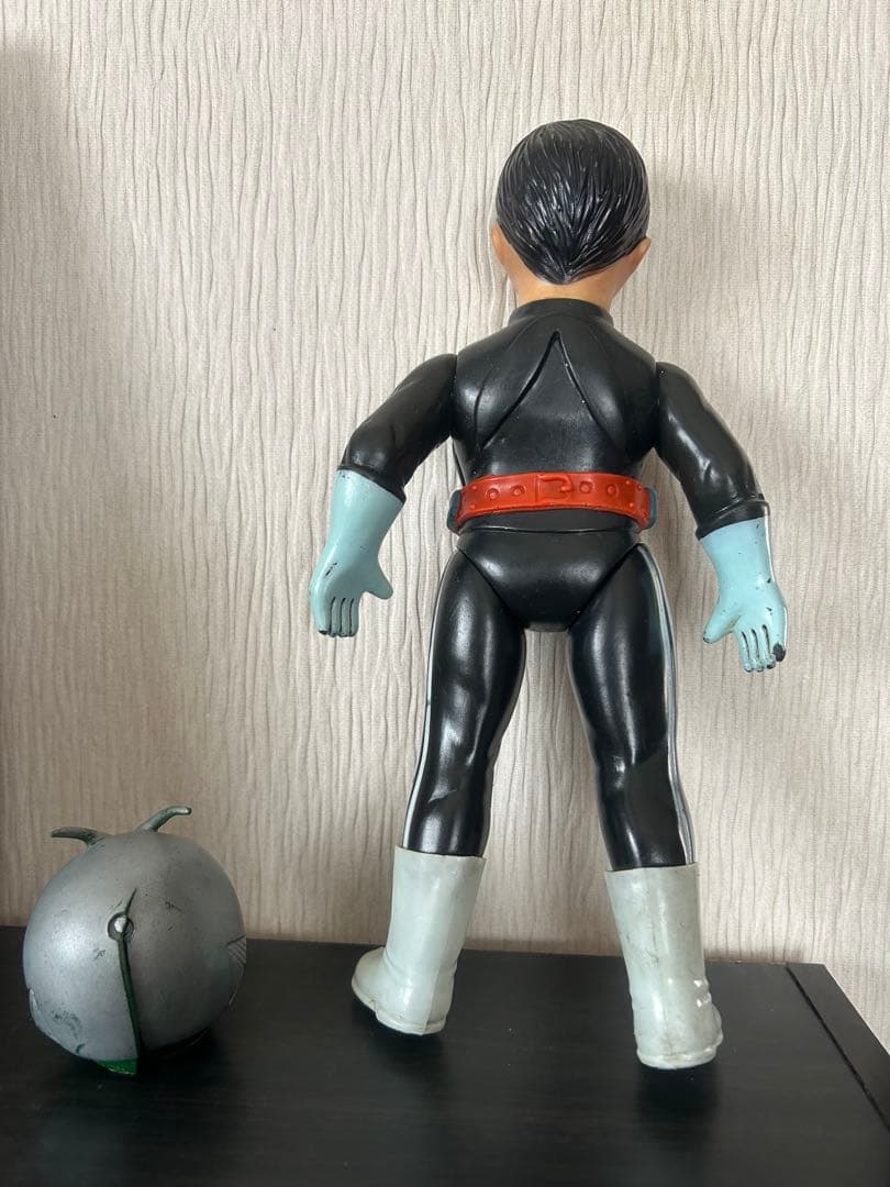 仮面ライダー1号　マスク有りソフビ　昭和