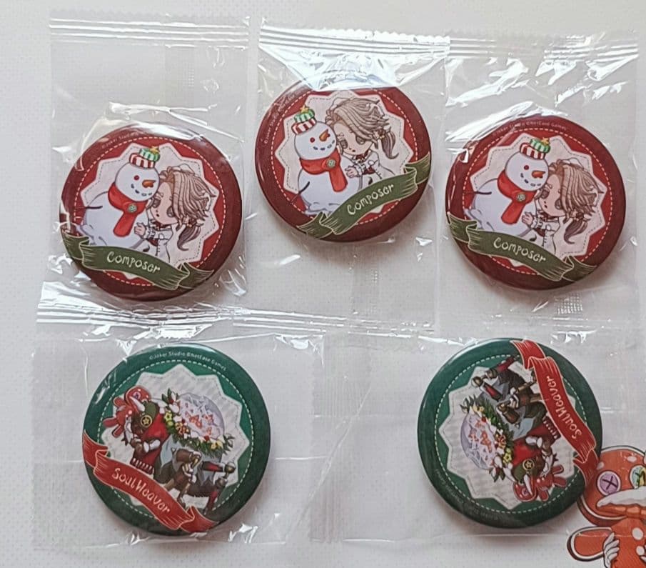 第五人格 冬物語 ijl オフイベ 缶バッジ 作曲家 結魂者 3個