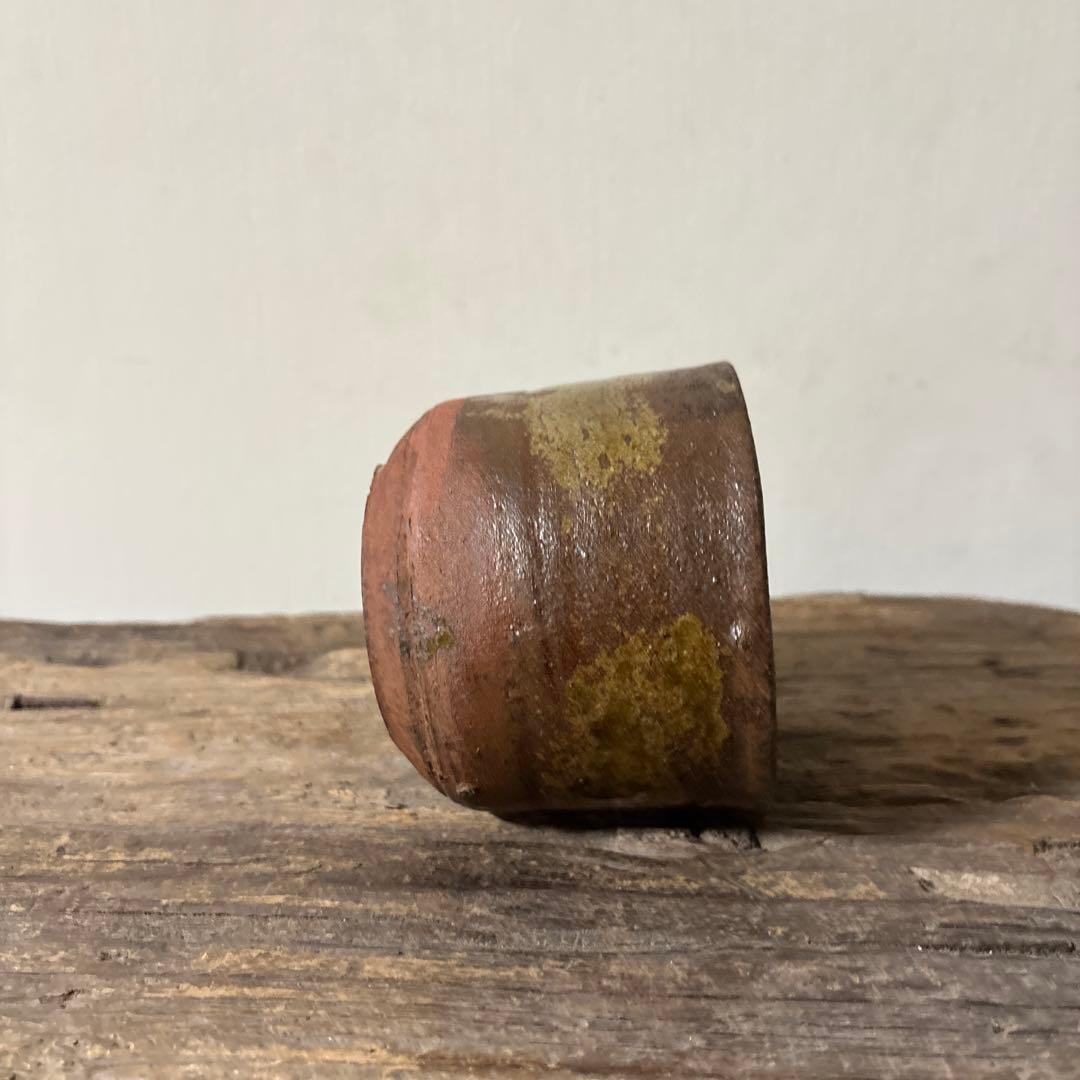 雰囲気のある古い九州民窯　古高取　火入れ　古道具　古唐津　花入検:白洲正子　李朝