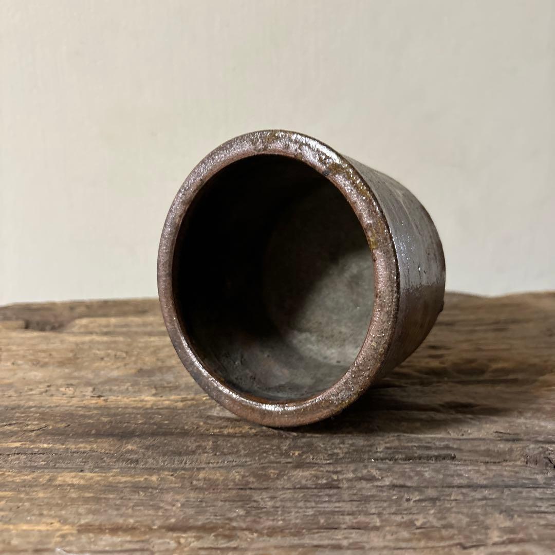 雰囲気のある古い九州民窯　古高取　火入れ　古道具　古唐津　花入検:白洲正子　李朝