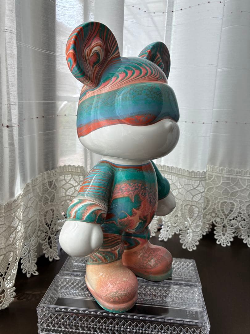 ベアアート 垂らすアート 33cm ベアオブジェ アクリル樹脂 インテリア置物