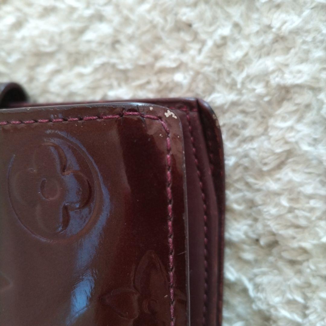 Louis Vuitton　ヴェルニ　ワインレッド　がま口