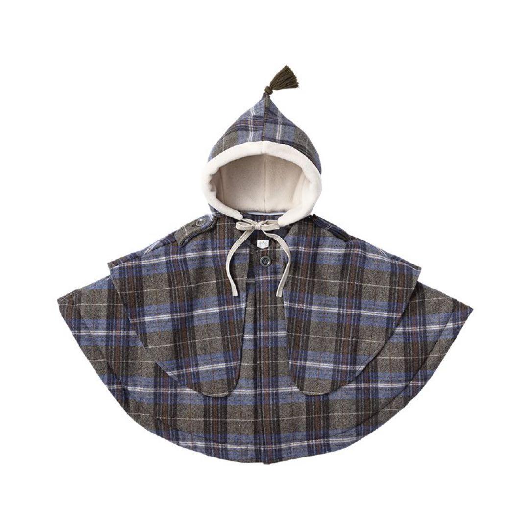 【メルカリ市限定価格】MARLMARL ポンチョ コート ホリデー限定チェック柄