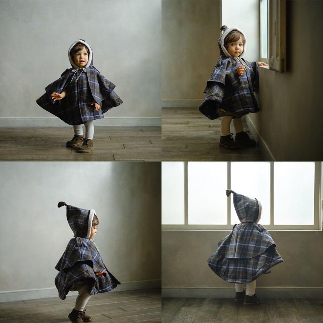 【メルカリ市限定価格】MARLMARL ポンチョ コート ホリデー限定チェック柄