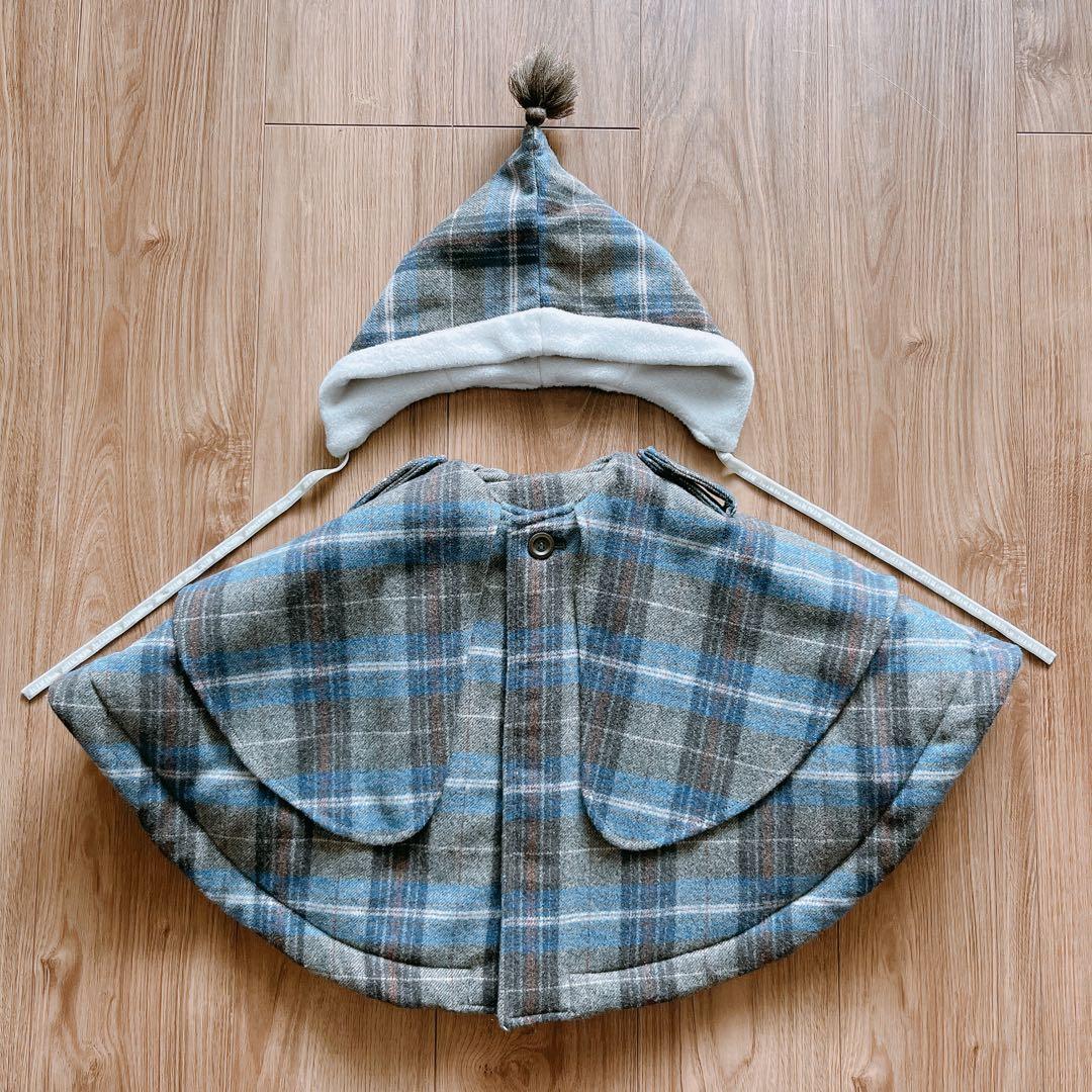 【メルカリ市限定価格】MARLMARL ポンチョ コート ホリデー限定チェック柄