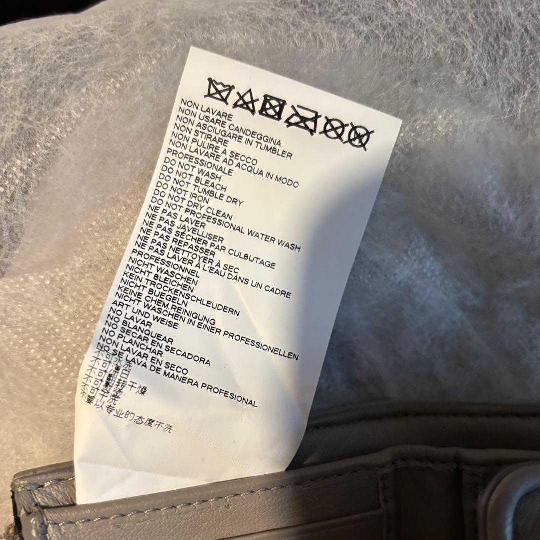 美品✨　【マルジェラ】折り財布 グラムスラム カレンダー オールレザー グレー