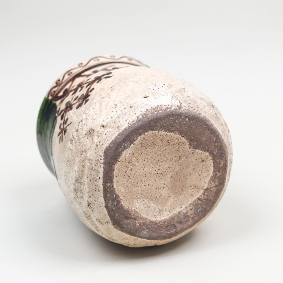 山口錠鉄 織部水指 茶道具 共箱