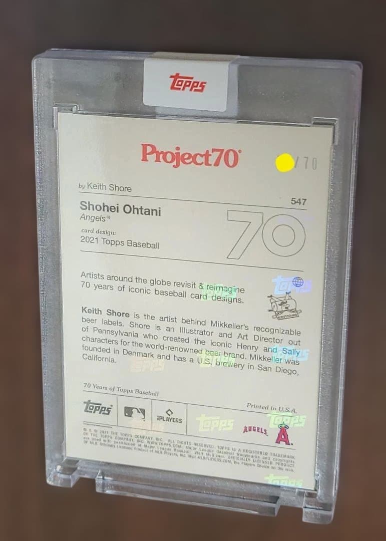 限定70 大谷翔平 Topps project70 #547 ポケモン風※激レア