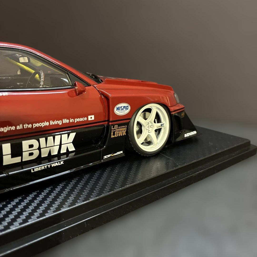 032 LBWK LB-ER34 スーパーシルエット 1/18スケール ミニカー