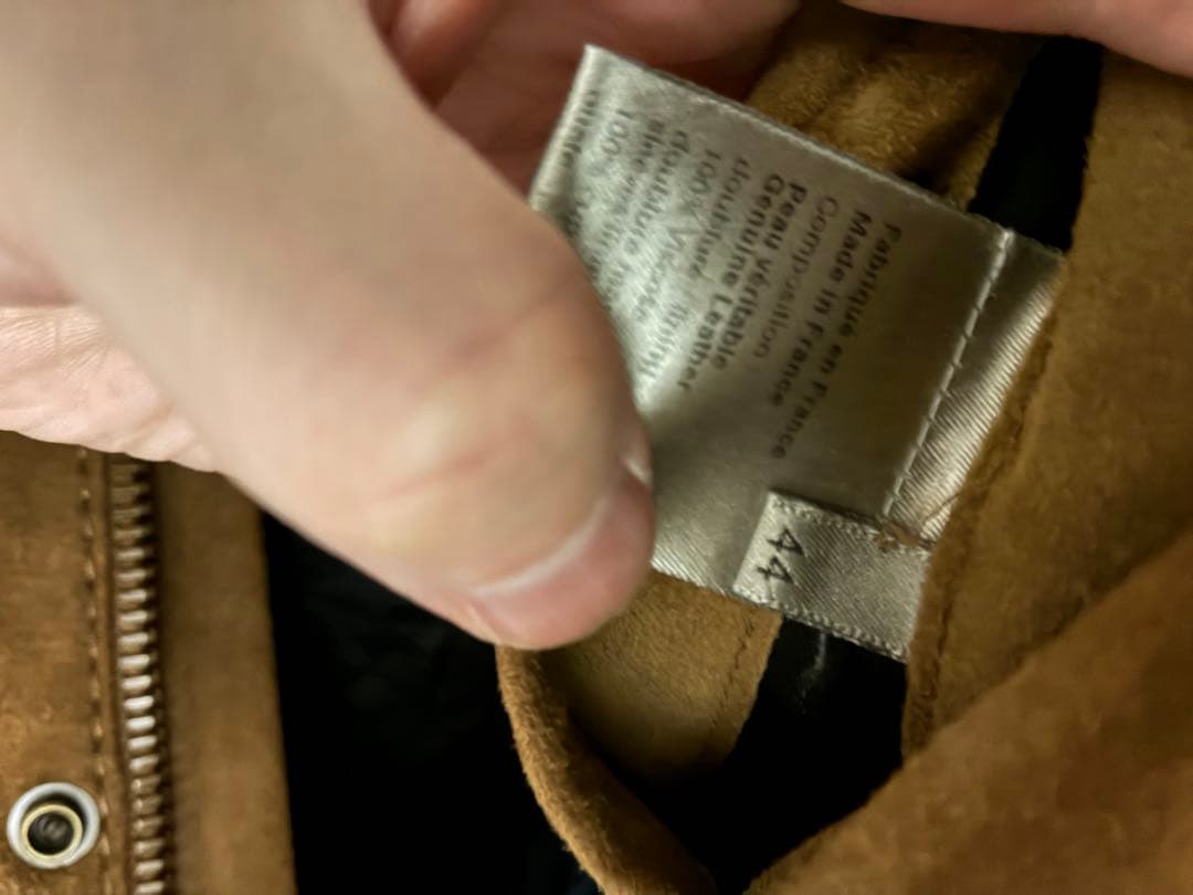 激レア　05AW DiorHomme スエードレザーM65 ジャケット　44