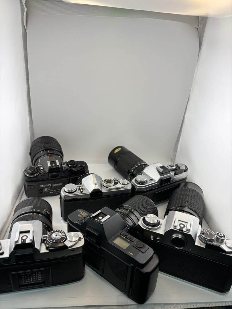 一眼レフカメラセット（Canon, Pentax, Olympus）