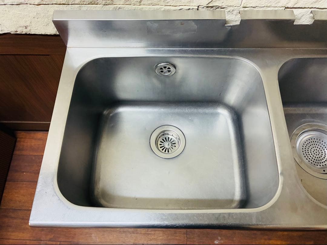 ★ 引取歓迎！クリナップ製 業務用 ステンレス二槽式シンク ★