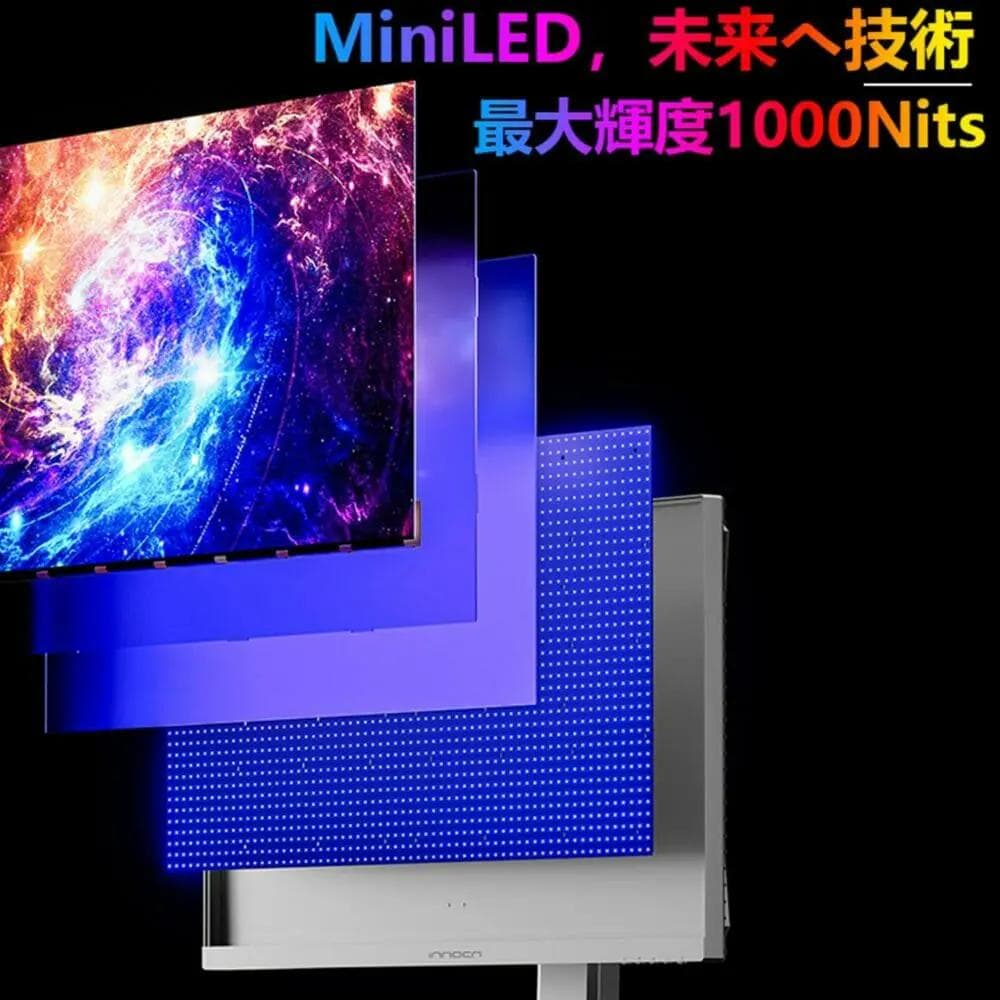 n*h様 新品 INNOCN 27M2U ミニLED 4K HDR1000 Sw