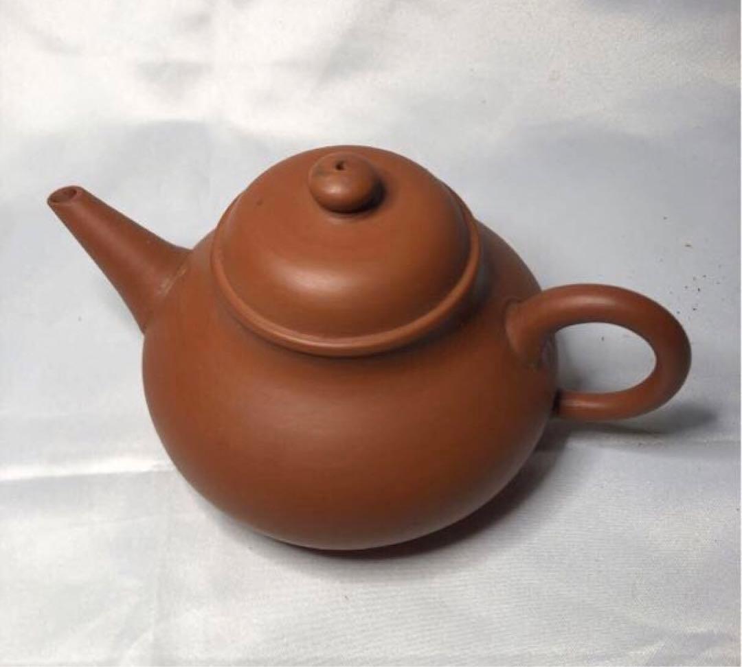常滑焼　片岡二光　茶銚　朱泥　茶器揃え　器局　付き　後手急須　名工　骨董