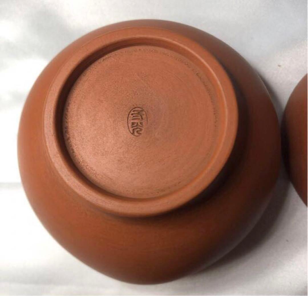 常滑焼　片岡二光　茶銚　朱泥　茶器揃え　器局　付き　後手急須　名工　骨董