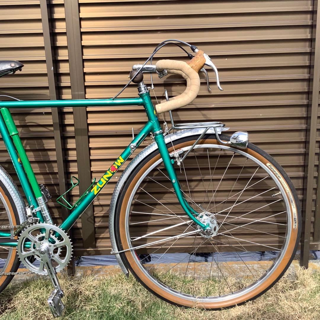 【手渡し限定】ZUNOW ランドナー 650×42B ヴィンテージ　補修パーツ付