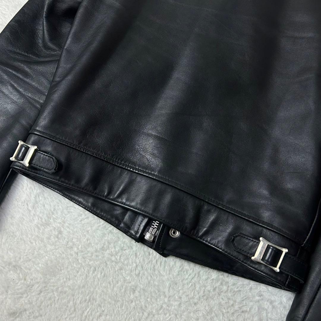美品 666 ライダースジャケット ステアハイド キルティング シングル