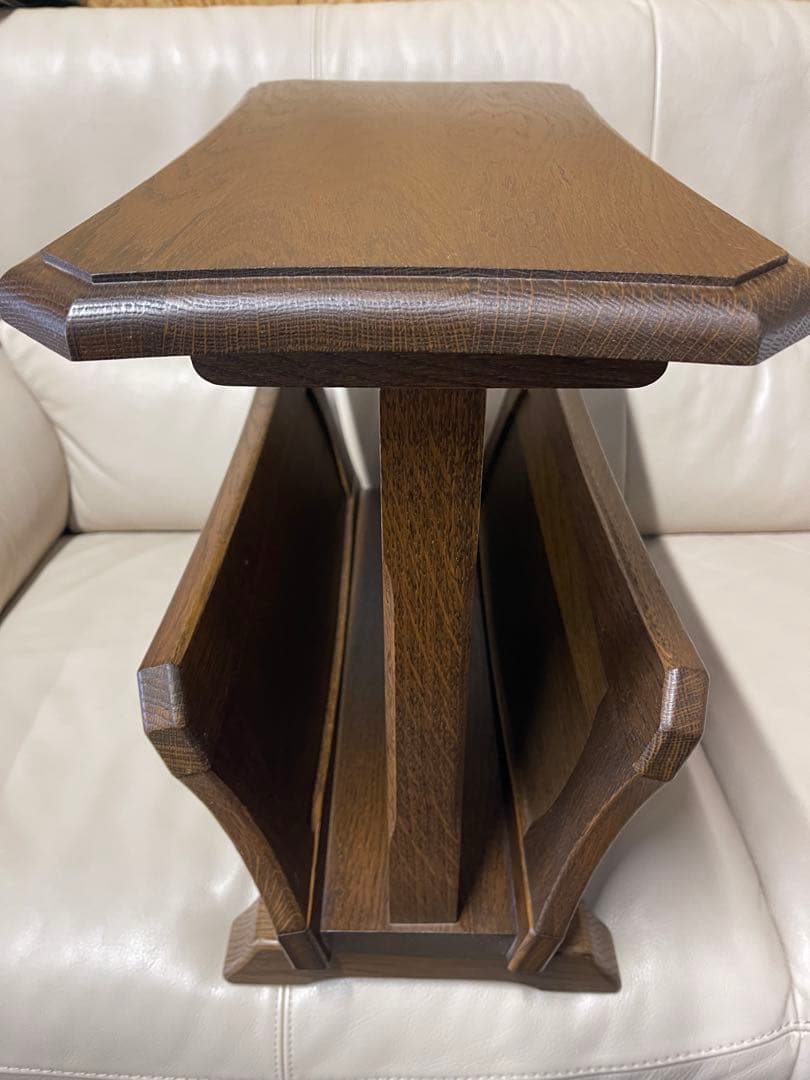 木製二段マガジンラック