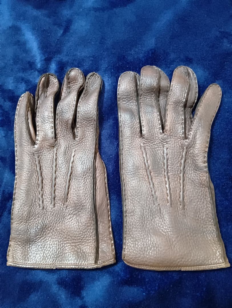 COMME des GARÇONS HOMMEレザー手袋 ブラウン