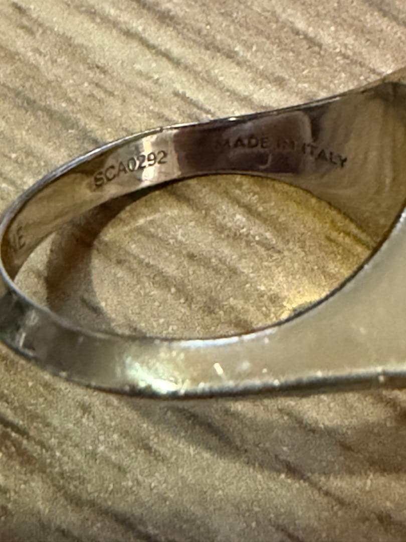 CELINE セリーヌ スクエア シルバーリング メンズ 58/18号