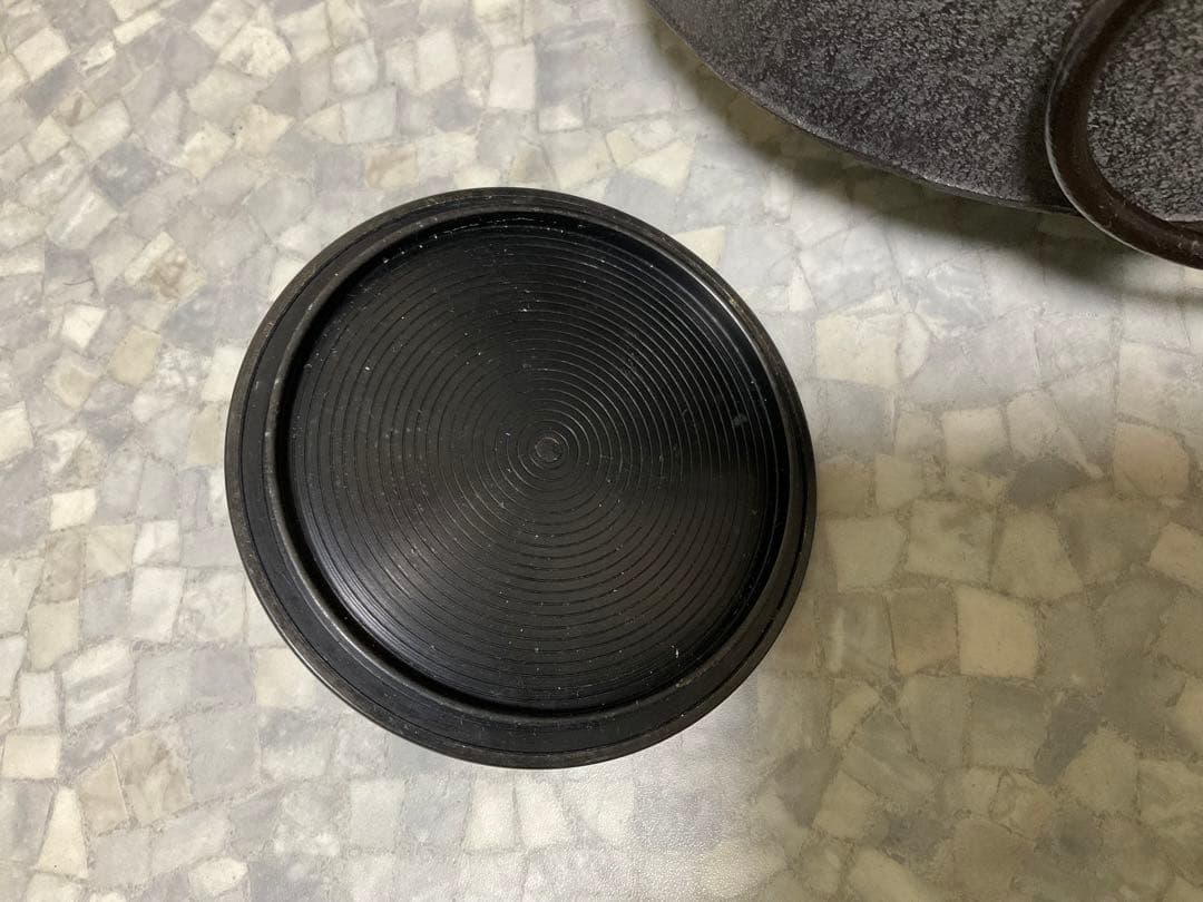 伝統工芸工芸美術茶道具＊菊池政光銘在銘 ＊獸双耳釜環あり＊茶道古物金属工芸