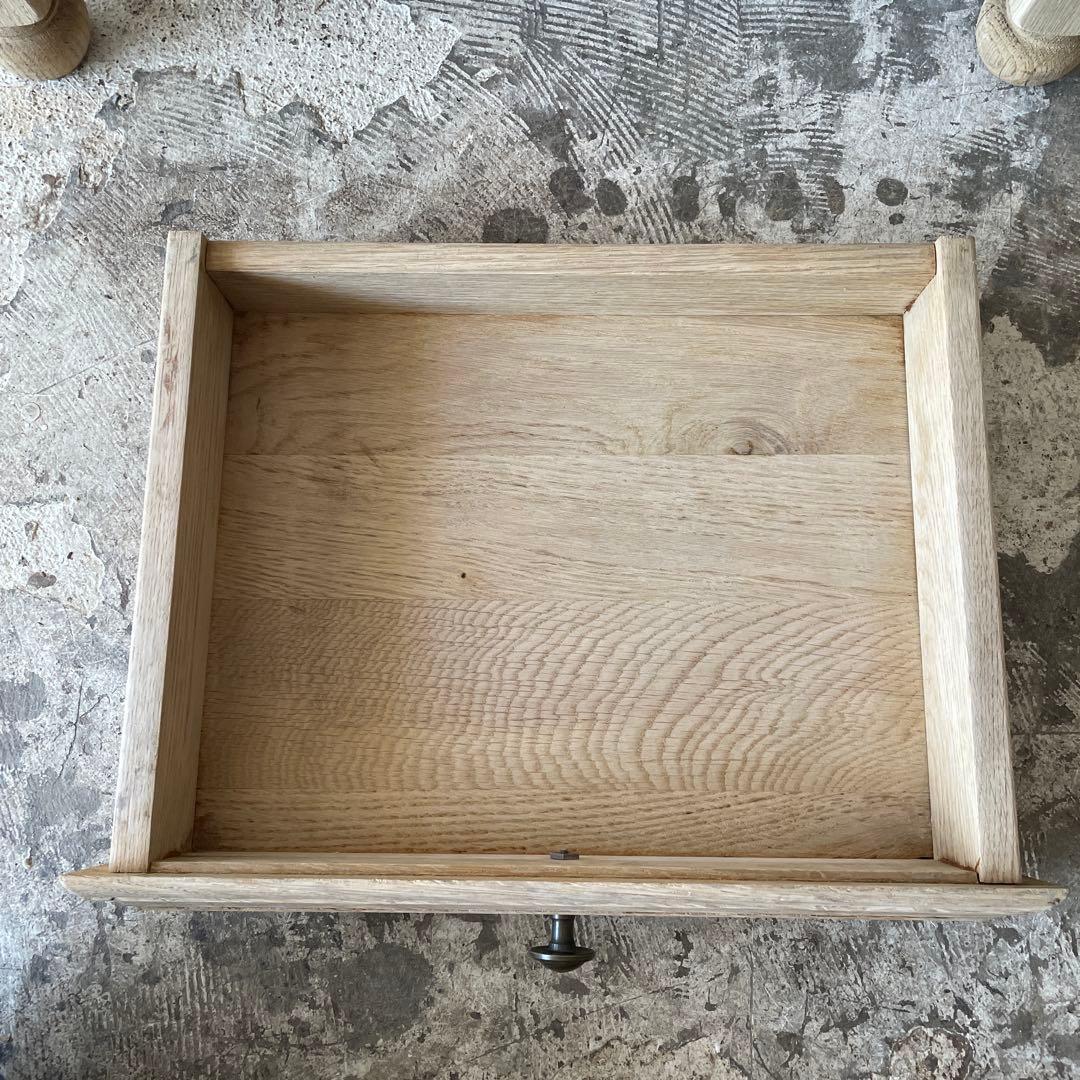 ビンテージ ドロワーサイドテーブル ドロワーハイテーブル　化粧台　剥離