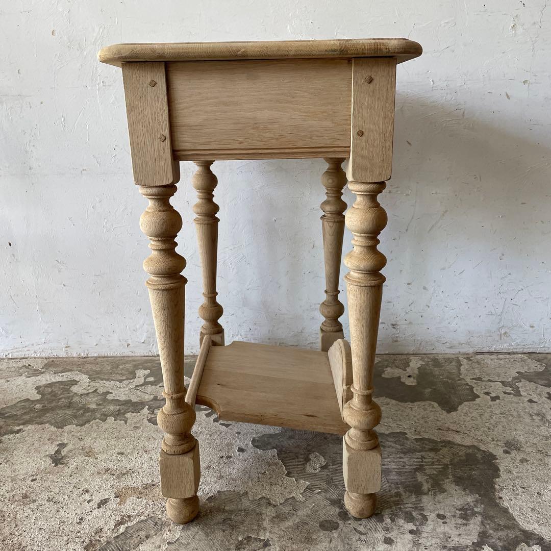 ビンテージ ドロワーサイドテーブル ドロワーハイテーブル　化粧台　剥離