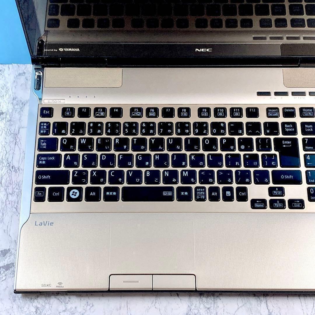 人気✨i7✨Win11✨ブルーレイ✨オフィス✨LAVIEゴールドノートパソコン