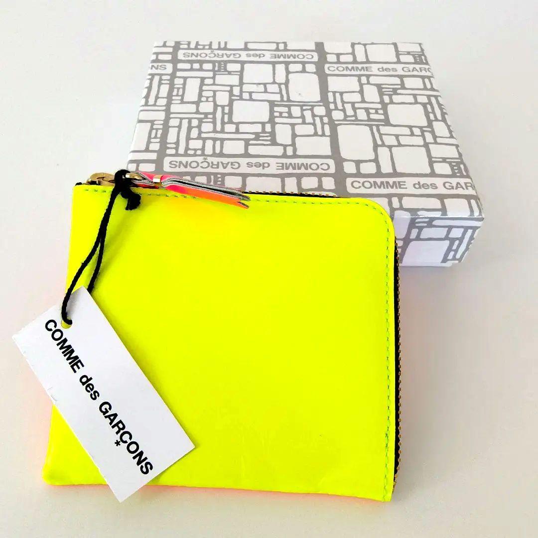 ✨未使用品✨ COMME des GARÇONS ケースL字ファスナー黄橙