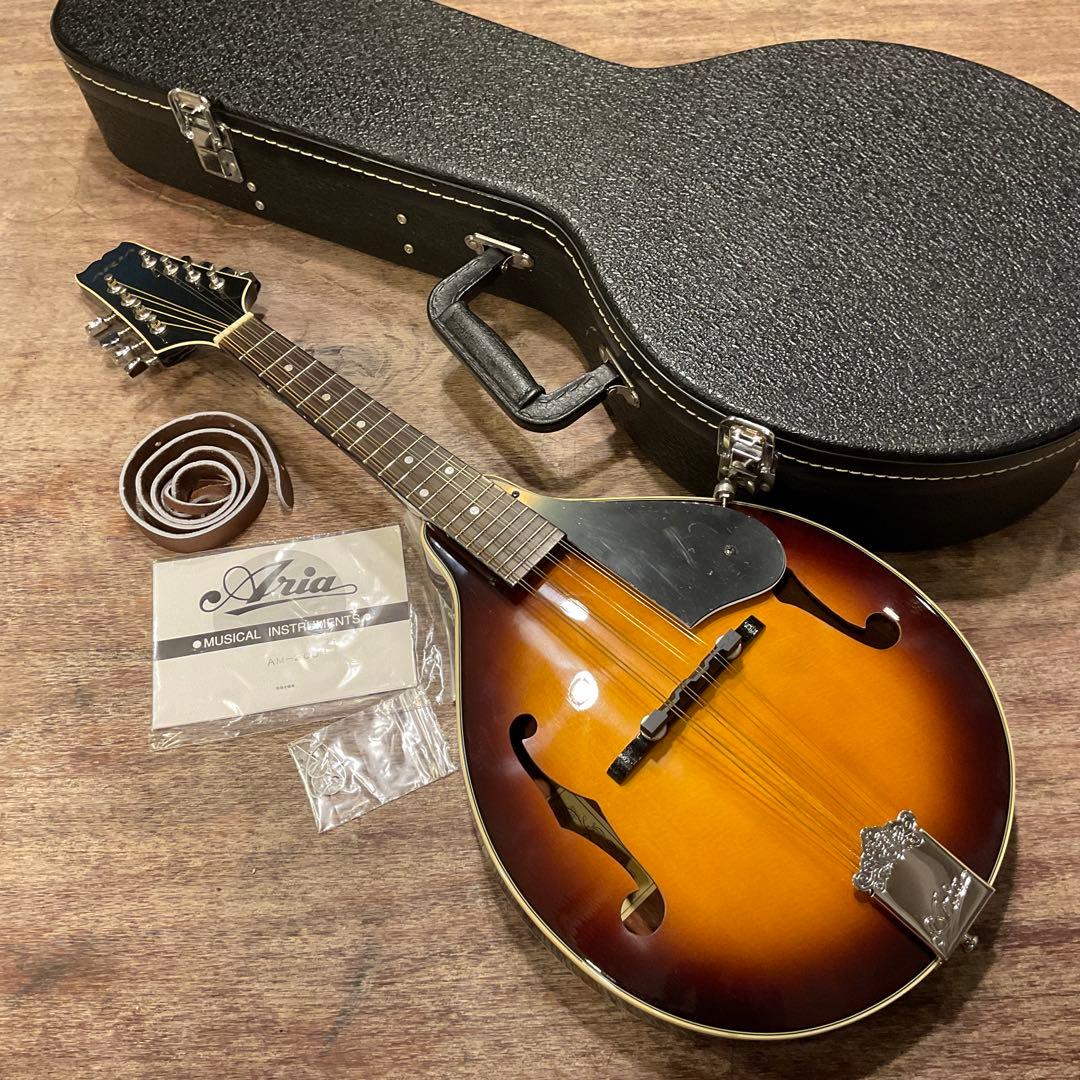 極美品！Aria アリア AM200 フラット マンドリン ハードケース付き