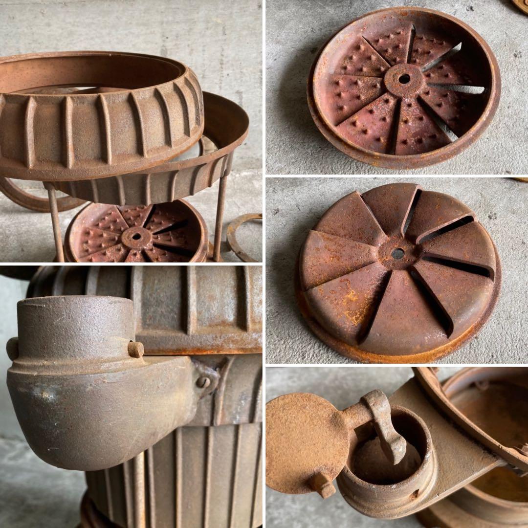 CENTER 薪ストーブ ダルマ 鋳物 鉄製 シャビー レトロ ヴィンテージ