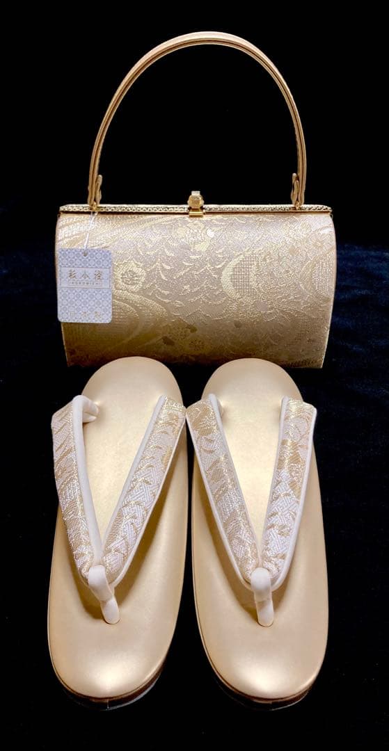 最高級 草履バックセット 和装 礼装 フォーマル日本製 Ｍサイズ　彩小径