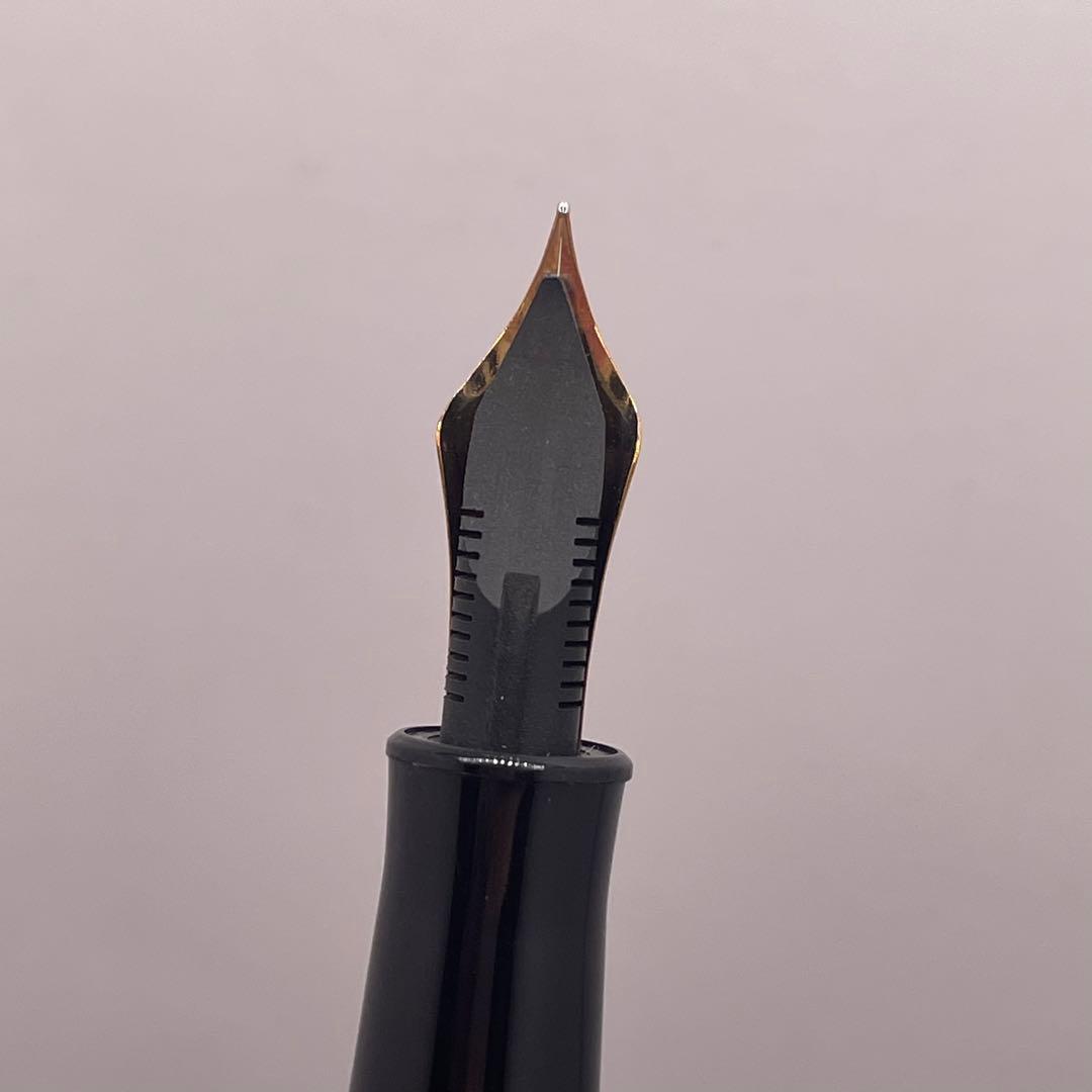 PE796□Burberrys バーバリー 万年筆 ブライヤー軸 14Kニブ