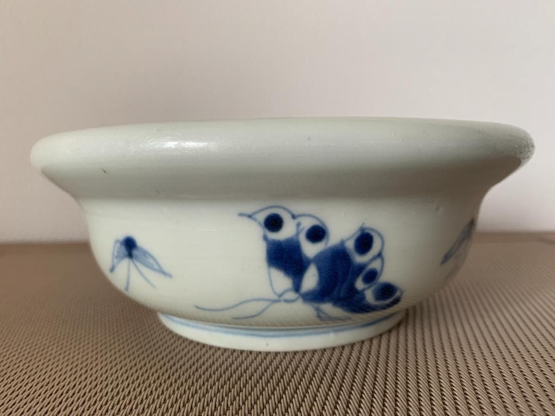 ✨SALE✨染付中鉢３種　幕末～明治期　レトロ　アンティーク　時代骨董