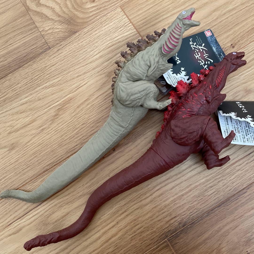 【タグ付】ゴジラ2016 「第二形態 第三形態』2点セット シンゴジラ ソフビ