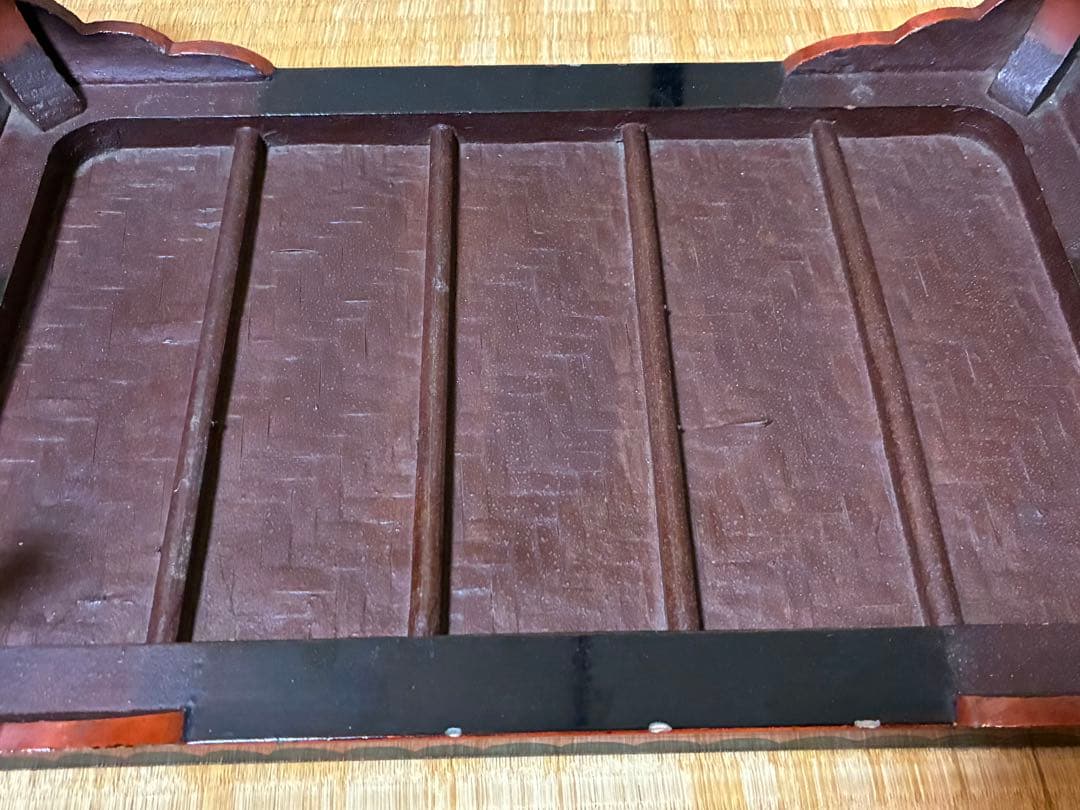 木製 漆塗 四足 花台 架台 時代物 中国？