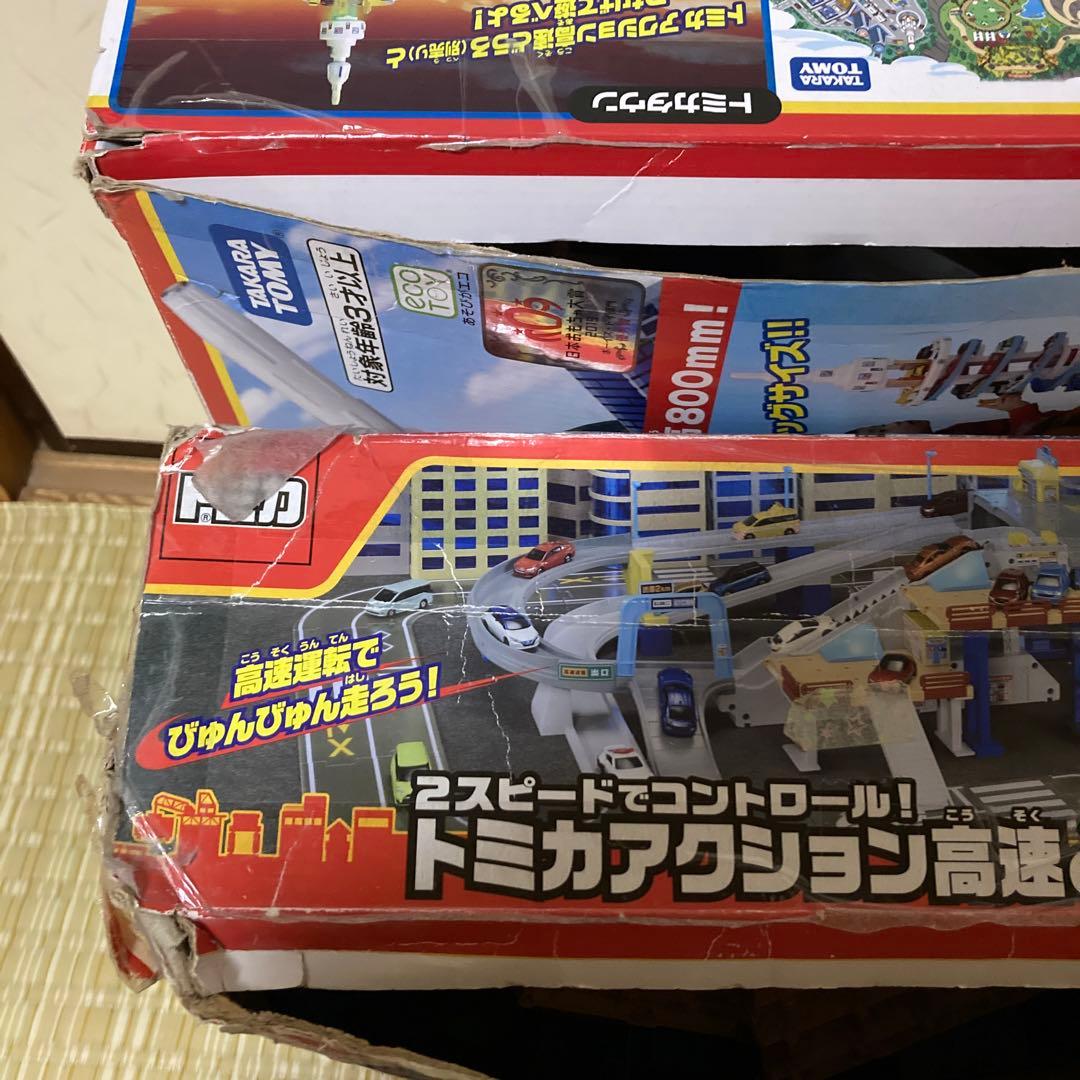 DXトミカタワー　アクション高速道路　トミカタウンどうろセット　トミカ本体多数！