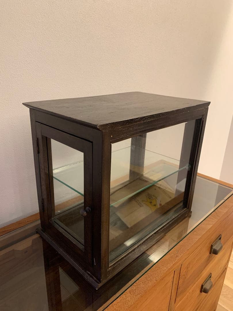 a.depeche アデペシュ アンティーク ガラスショーケース 左右開閉