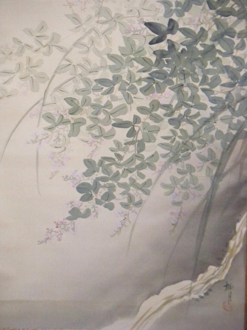 【真作】掛軸　栖月銘　鈴虫　逸品　合箱入　P17