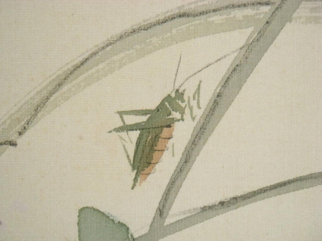 【真作】掛軸　栖月銘　鈴虫　逸品　合箱入　P17