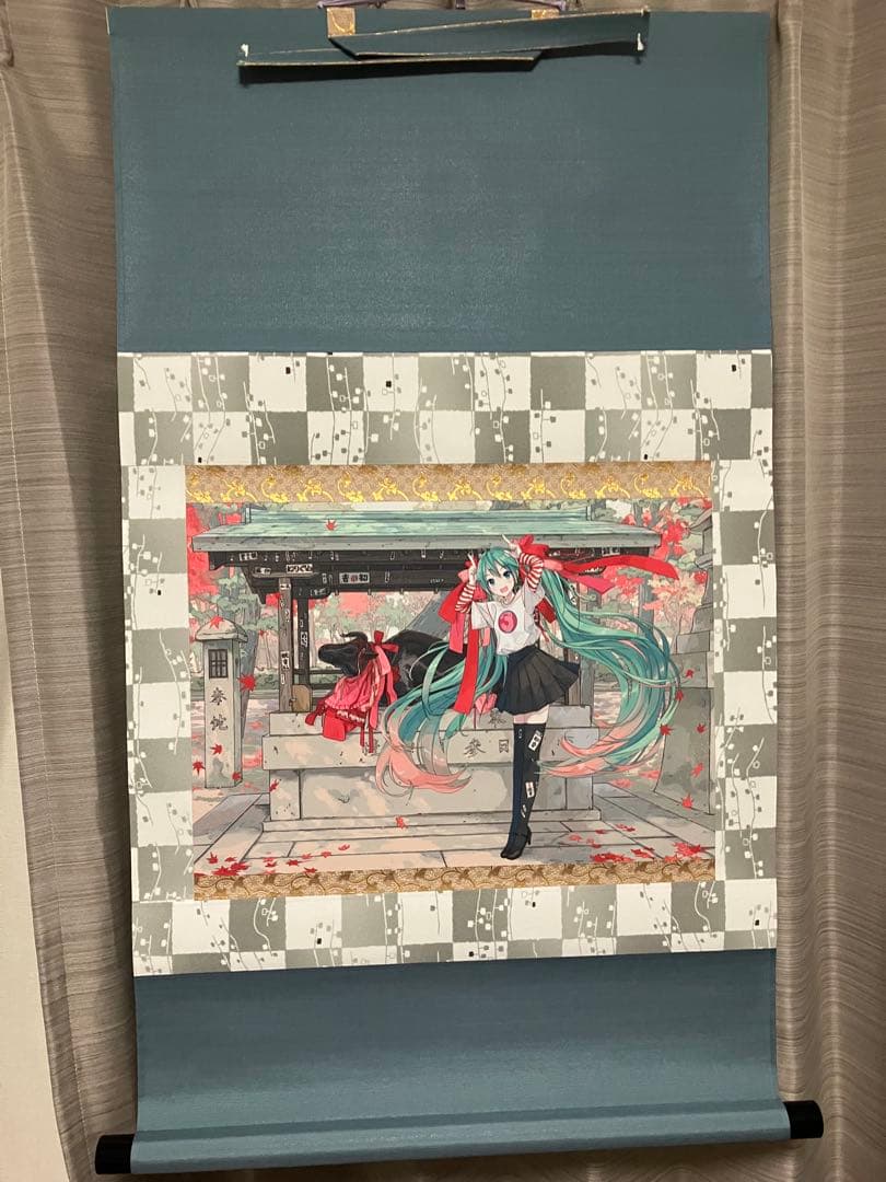 初音ミク 掛軸 2019 KYOTO NIPPON FESTIVAL 北野天満宮