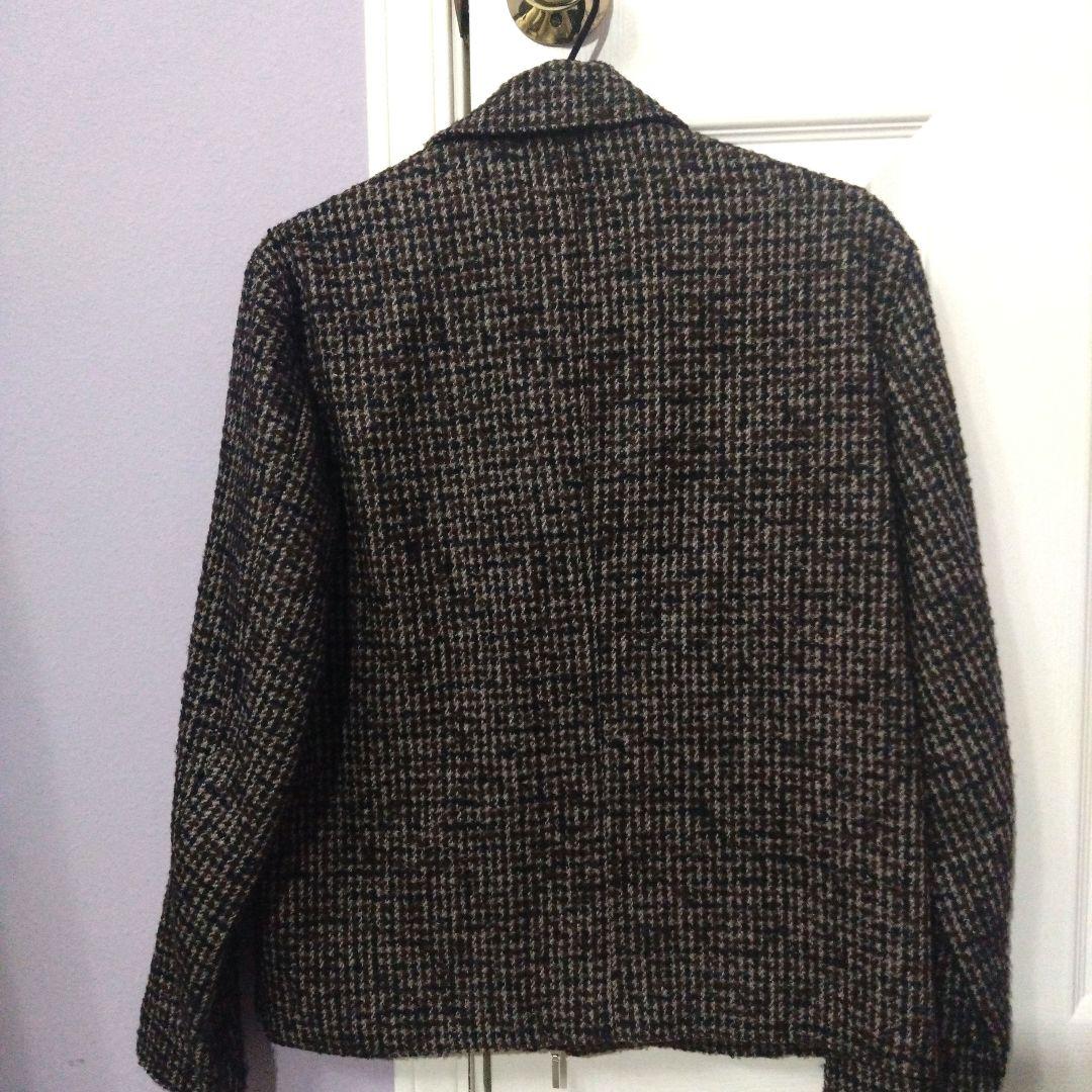 シップス　短丈　ツイード　スウィングトップ