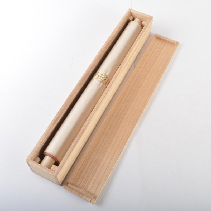 掛軸　千利休筆　『妙』　工芸印刷　講談社発行　共箱　N　4946A